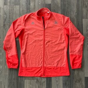 Adidas 2015 Boston Marathon BAA Windbreaker Jacket
Orange w/ Silver pinstripes